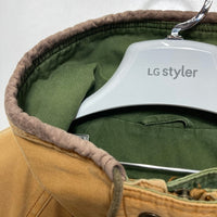 Timberland ティンバーランド キャンバスコットン スタンドカラーブルゾン ジャケット ベージュ Size S 瑞穂店