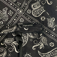 SUPREME シュプリーム 18SS Bandana Track Pant バンダナ トラック パンツ ブラック Size L 福生店