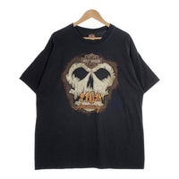 HARLEY-DAVIDSON ハーレーダビッドソン 110th Anniversary スカル エンブレム プリントTシャツ ブラック Size 2XL 福生店