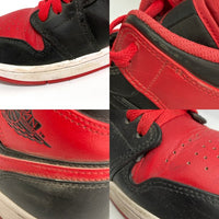 NIKE ナイキ AIR JORDAN 1 MID エアジョーダン1ミッド ブレッドトゥ スニーカー ブラック×レッド DQ8426-060 Size 27.5cm 瑞穂店