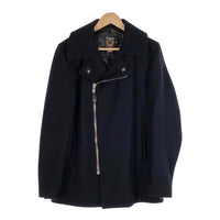 Schott ショット メルトンウール ワンスター ダブルピーコート ONE STAR WOOL PEA JACKET ブラック 7505 Size 38 福生店