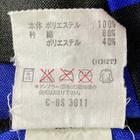 adidas アディダス デサント ストライプ 長袖ゲームシャツ ブルー×ブラック sizeM-L 瑞穂店