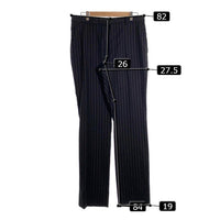 GUCCI グッチ ウール チェーンストライプ シングル3Bジャケット パンツ スーツ ブラック ベルベットカラー Size 50 福生店
