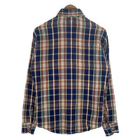 70's BIG MAC ビッグマック フランネルチェックシャツ ネイビー ホワイト Size S 福生店