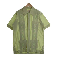 GUAYABERA Yucateca グアラベア ユカテック 半袖 キューバシャツ グリーン Size L 福生店