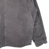 Carhartt カーハート ウォッシュド ダック地 ジップアップジャケット 内ボア フェードブラック J141-029 Size XL 福生店