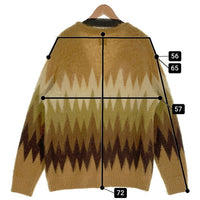 NEEDLES ニードルス 22AW Mohair Cardigan Zigzag モヘア カーディガン ジグザグ LQ274 イエロー ベージュ LQ274 Size L 福生店