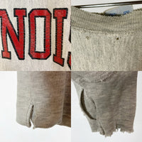 Champion チャンピオン 90's 刺繍タグ USA製 リバースウィーブ NORTHERN ILLINOIS カレッジロゴ 2段 スウェットパーカー グレー sizeXL 瑞穂店
