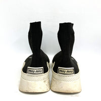 miumiu ミュウミュウ ソックス ハイカットスニーカー ブラック size39 瑞穂店