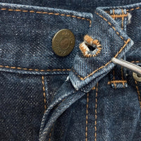 KENZO JEANS ケンゾー ジーンズ 北斎タグ ボタンフライ テーパード デニムパンツ インディゴ size79cm-2 瑞穂店