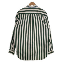 TOMMY HILFIGER トミーヒルフィガー ストライプ ボタンダウンシャツ ホワイト グリーン Size L 福生店