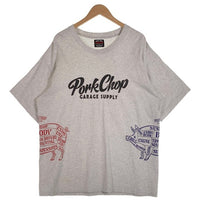 PORKCHOP ポークチョップ MULTI LOGOS TEE マルチロゴ プリントTシャツ グレー Size XL 福生店