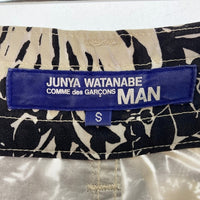 JUNYA WATANABE COMME des GARCONS MAN ジュンヤワタナベ コムデギャルソンマン WS-P034 AD2016 キュプラボイルプリント ショートパンツ ブラック sizeS 瑞穂店