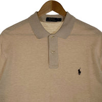 POLO RALPH LAUREN ポロラルフローレン 鹿の子 ポロシャツ 半袖 ベージュ Size L 福生店