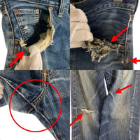 90's Levi's リーバイス 201XX 復刻 デニムパンツ ビッグE ボタン裏 555 インディゴ 201-0004 USA製 Size W34 L36 福生店
