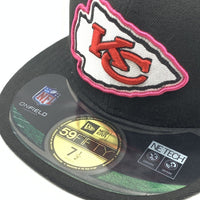 90’s New Era ニューエラ 59FIFTY NFL KC カンザスシティ・チーフス キャップ ブラック Size 7 1/2 (59.6cm) 福生店