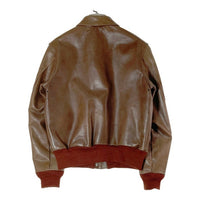 BUZZ RICKSON'S バズリクソンズ BR80653 A-2 赤リブ レザー フライトジャケット ブラウン size38 瑞穂店