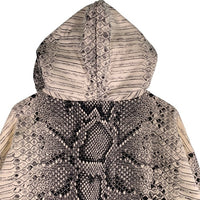 Carhartt WIP カーハート ワークインプログレス Hooded Snake AOP Sweatshirt スネークプリント プルオーバースウェットパーカー フーディー ホワイト ブラック Size M 福生店