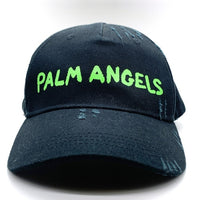 Palm Angels パームエンジェルス CAPPELLO BASEBALL CAP カッペッロ ベースボールキャップ ブラック グリーン PMLB094S24FAB001 福生店