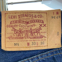 Levi’s リーバイス 501 BIGE復刻 USA製 ボタン裏555 95年製 デニムパンツ インディゴ size33 瑞穂店