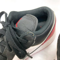 NIKE ナイキ 553560-161 GS Air Jordan 1 Low Bred Toe スニーカー ブラックxレッド size23.5cm 瑞穂店