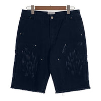 CITY OF THE LABEL ダック地 ダブルニー ペインターショーツ ショートパンツ ブラック Size 32 福生店