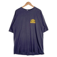 90's UMBRO アンブロ プリントTシャツ ネイビー 袖裾シングル Size XL 相当 福生店