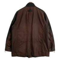 Barbour バブアー ワックス レザー フィールドジャケット コンバット ブラウン Size XL 福生店