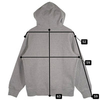 SUPREME シュプリーム BURBERRY バーバリー 22SS Box Logo Hooded Sweatshirt ボックスロゴ プルオーバー フーディー パーカー グレー カナダ製 Size S 福生店