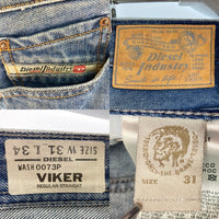 DIESEL ディーゼル VIKER レギュラーストレート デニムパンツ ライトインディゴ size31 瑞穂店