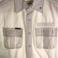 CORE FIGHTER コアファイター リップストップ コットン 半袖ミリタリーシャツ ホワイト Size M 福生店