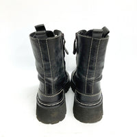ELVIO ZANON エルビオザノン レースアップブーツ ブラック size35 瑞穂店