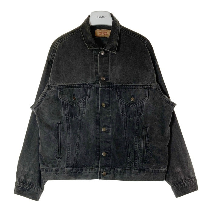 リーバイス70507 後染めブラック　Mサイズ　デニムジャケット USA製 USA製 90年代 “M” Levi's 70507 ブラックデニムジャケット 後