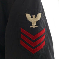 90's U.S.NAVY 米海軍 UTILITY JACKET ユーティリティジャケット ジップアップ ブラック 8415-01-425-0668 94年会計 Size M-XS 福生店