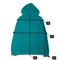 Stussy ステューシー USA製 ストックロゴワッペン プルオーバーパーカー ターコイズ sizeM 瑞穂店