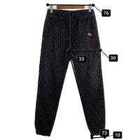 DIESEL ディーゼル 23AW D-UM-RIB-NE モノグラム スウェット パンツ ブラック チャコール Size S 福生店