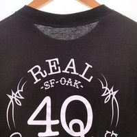 REAL SKATEBOARDS リアル スケートボード 4Q CONDITIONING フォーキュー コンディショニング 半袖 Tシャツ ブラック メキシコ製 Size M 福生店