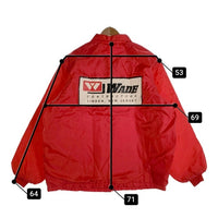 Birdie by Richard A.LEslie 裏ボア ナイロンコーチジャケット レッド USA製 Size XL 福生店