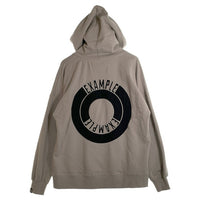 EXAMPLE エグザンプル ROUND LOGO HOODIE ラウンドロゴ フーディー パーカー ベージュ Size XL 福生店