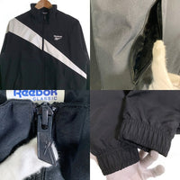 Reebok リーボック セットアップ ナイロン トラックジャケット パンツ ブラック CE4995 Size L 福生店