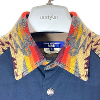 JUNYA WATANABE MAN ジュンヤワタナベ マン WJ-B002 AD2022 PENDLETON ペンドルトン ネイティブ柄 シャツジャケット ネイビー sizeS 瑞穂店