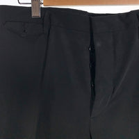 PRADA プラダ ボタンフライ ストレートスラックス トラウザー パンツ ブラック やや厚手 Size 48 福生店