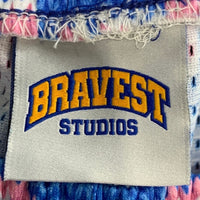 BRAVEST STUDIOS GG Shorts メッシュ ショーツ ハーフ パンツ ブルー ピンク Size L 福生店
