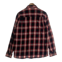 BIG MIKE ビッグマイク Light Flannel Shirt 長袖 オンブレチェックシャツ レッド Size L 福生店
