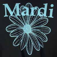 Mardi Mercredi マルディメクルディ 花柄プリント スウェットトレーナー ブラック sizeF 瑞穂店