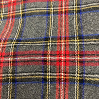 COMME des GARCONS HOMME コムデギャルソンオム HP-K401 ウールxナイロン タータンチェックマフラー グレーxネイビー 瑞穂店