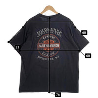 HARLEY-DAVIDSON ハーレーダビッドソン 110th Anniversary スカル エンブレム プリントTシャツ ブラック Size 2XL 福生店