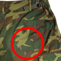 60's U.S.ARMY 米軍 ERDL カモフラージュ カーゴパンツ リップストップ リペアあり 68年会計 Size L-R 福生店