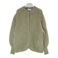 CLANE クラネ 11106-1092 カラーモヘアシャギーボリュームスリーブカーディガン カーディガン カーキ Size1 瑞穂店