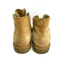 RED WING レッドウィング 刺繍羽タグ ラフアウト スーパーソール プレーントゥ 編み上げブーツ ベージュ size9 瑞穂店